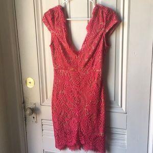Magenta Lace Boutique Dress